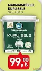 MARMARABİRLİK KURU SELE SİYAH ZEYTİN 400 G fiyat ve kampanya bilgisi